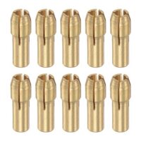 10 Stück Bohrfutter Spannzangensatz, Messing Bohrer Spannfutter, 2.6-3.0mm, Heckdurchmesser 4.8mm für Leichtes Zubehör, Hochgeschwindigkeitsbohrer