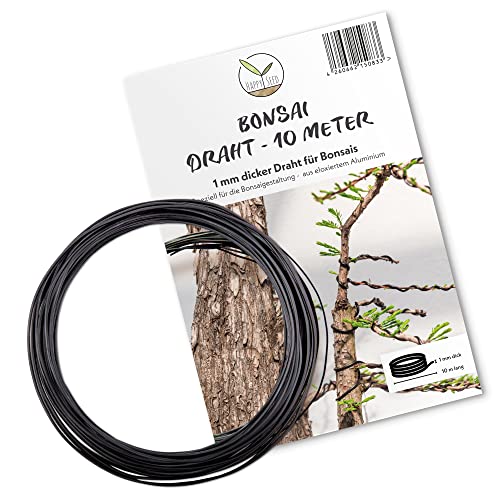 Eloxierter Aluminium-Bonsai-Draht, 10 Meter lang, ideal für die Formgebung von Bäumen und Pflanzen