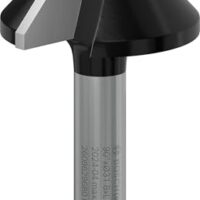 Bosch 1x PRO V-Nutfräser für Weichholz, Hartholz und Ø 31,8 mm - Hochwertiger Fräser mit zylindrischer Form und kompatiblem Schaft