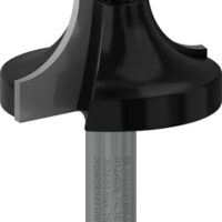 Bosch Abrundfräser Standard für Holz, Zubehör Handfräse, Radius 12 mm, Arbeitslänge 18.6 mm, Ø Schaft 8 mm