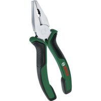 Hochwertige Kombinationszange von Bosch mit ergonomischem Softgrip und Chrom-Nickel-Beschichtung, ideal für Heimwerker- und Handwerksprojekte