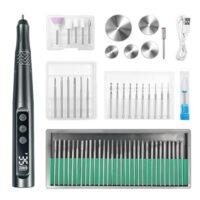 Elektrischer Gravierstift mit 58 Gravurzubehör, USB-Aufladung, Mini Gravurstift Set für Künstler und Heimwerker
