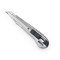 Dahle Professioneller Cutter mit silberner Abbrechklinge und Metallgehäuse für professionelle Anforderungen