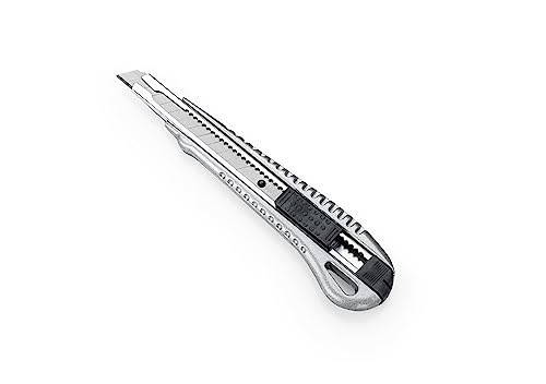 Dahle Professioneller Cutter mit silberner Abbrechklinge und Metallgehäuse für professionelle Anforderungen