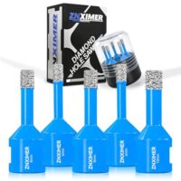 Professionelles 5-Stück-Set von Diamantfliesenbohrern für Porzellan, Keramik, Badezimmerfliesen und mehr