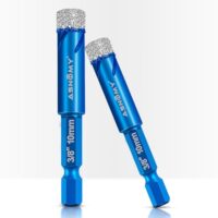 Diamantbohrer 10mm für harte Fliesen, Keramik, Marmor und Granit - 2-stufige Bohrtechnik mit Kühlwachs-Koating