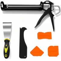 Dichtpistole, strapazierfähige tropffreie Dichtungspistole mit glatter Stange & Schnellverschluss für Silikon, Klebstoffe, Bauarbeiten, DIY-Hausreparaturen