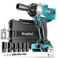 Akku-Schlagschrauber mit Nuss Set für Makita 18V Lithium-Akku, 2800RPM Bürstenloser Schlagschraube mit LED-Licht