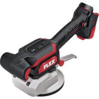 FLEX Akku-Fliesenrüttler TV 18-EC C, 18 V, Ø 120 mm Vibrationsplatte, bürstenloser Motor, EMS, LED Akkuanzeige, ergonomisch, ohne Akku/Ladegerät, Fliesenvibrator