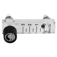 Gasregler Durchflussmesser mit Regelventil für Sauerstoff/Luft/Gas, 0-3 L/min, Messgerät für Gasdurchsatz