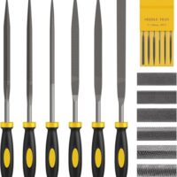 Hochwertiges 6-teiliges Nadelfeilen-Set mit ergonomischem Design und einfacher Handhabung für Hartmaterialien wie Metall, Holz, Schmuck, Spiegel, Glas, Fliesen und Keramik