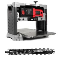Dickenhobelmaschine mit Spiralmesserwelle, 330 mm Hobelbreite, 1800W 230V Motor, Holzbearbeitung, Tischhobel für Heim und Werkstatt