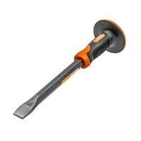 Flachmeissel 300 mm, Handmeisel für Heimwerkerarbeiten, Breitmeisel, Betonmeisel, Meisel mit langen Länge und Chrom-Vanadium Werkzeugstahl