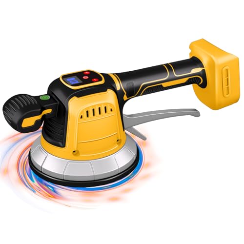 Fliesenleger Maschine elektrische für Dewalt 18V,20v, elektrische Fliesenvibrator 148 x 148 mm Saugnapf 10 Gänge Einstellbar 160kg Aufnahmekapazität von Fliesen & Wandfliesen (Ohne Akku)