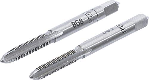BGS 1900-M5X0.8-B, hochwertiger Gewindebohrer mit M5 x 0,8 mm und zweifacher Präzision für das Bohren von Gewinden