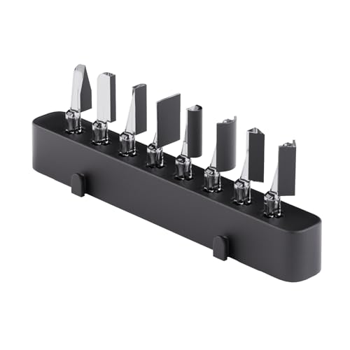 8-teiliges Schleifkopf-Set für Detail-Schleifarbeiten, hochwertige Detail-Schleifaufsätze, verschiedene Formen wie Spitzen, Flach, Bogen-, Halbzylinder, 45° und 90° Körpfe