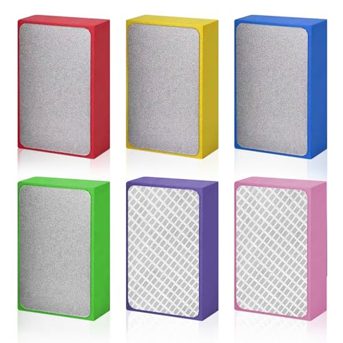 Diamant Schleifpads Set, 6 Stück, hohe Qualität und Vielseitigkeit, ideal für Steinkeramikfliesen, Glas, Metall- und Holzoberflächen, verschiedene Körnungen: 60#, 100#, 200#, 400#, 600# und 1000#