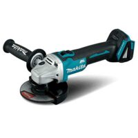 Makita DGA506 Akku Winkelschleifer ohne Akku/Ladegerät, Blau - Kompatibler Akku-Winkelschleifer von Makita mit bürstenlosem Motor und elektronischem Überlastschutz.