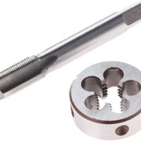 Linkshändiger Gewindebohrer M14 x 1 mm und Schneideisen Set für Heimwerker und Handwerker