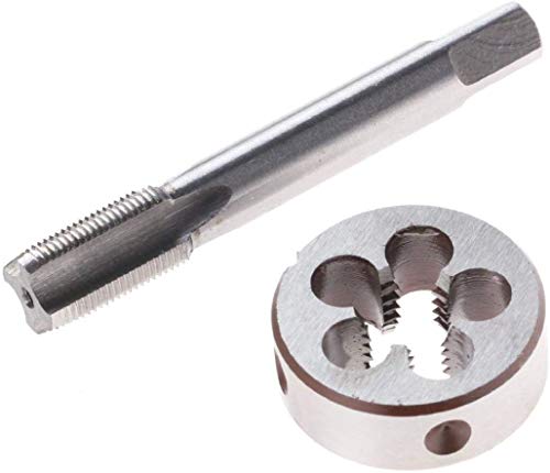 Linkshändiger Gewindebohrer M14 x 1 mm und Schneideisen Set für Heimwerker und Handwerker