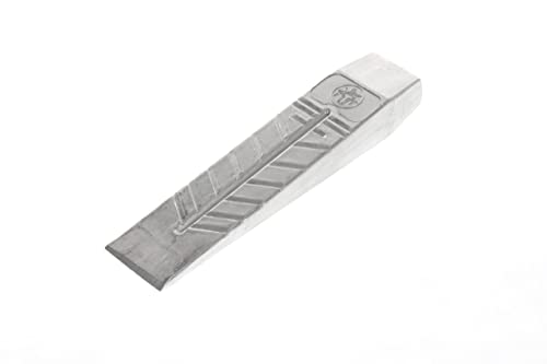 Sicherheitskeil zum Fällen und Spalten von Bäumen, robustes Werkzeug für Profis und DIY-Ersteller, Aluminium-Konstruktion mit spitzwinkliger Nut und doppelter Längsnut, ideal für Kettensäge-Verwendung