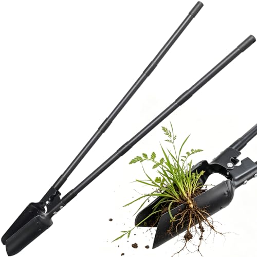 Pfostenlochbohrer, Hochleistungs-Handgerät zum Graben von Pfostenlöchern und anderen Gartenarbeiten, mit scharfer Schaufelkopf und robustem Metallmaterial