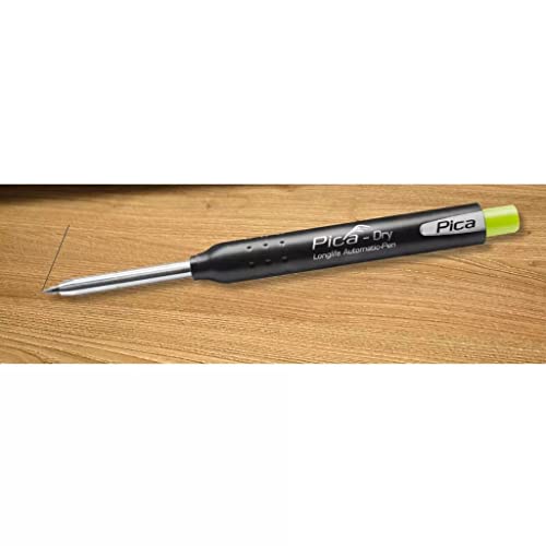Tieflochmarker mit Spitzer und Halteclip, langlebige Graphitmine 2.8 mm, nachfüllbar, Staub- und Näsenschutz