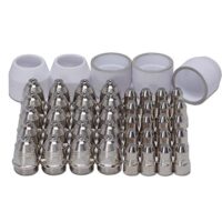RIVERWELD P80 Plasma-Schneidbrenner Verbrauchsmaterial KIT, 45 Stück Plasma-Schneiddüse, hohe Leistungsfähigkeit und langfristige Zuverlässigkeit