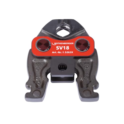 ROTHENBERGER Pressbacke Compact, SV Pressbacken Kontur, 18mm Arbeitsbereich Durchmesser, Werkzeug für professionelle Ergebnisse