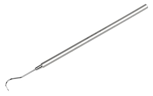 REMOS Sonde aus rostfreiem Edelstahl mit Federstahlspitze 15 cm gebogen - hochwertiges Werkzeug für Laborarbeiten, Elektronik und mehr