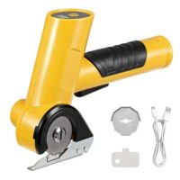 Snorthy Elektrische Schere, kabelloser Kartonschneider mit 2 Klingen, wiederaufladbares Schneidewerkzeug mit Sicherheitsverriegelung und Batterieanzeige, Mehrzweckschere zum Schnitt von Karton