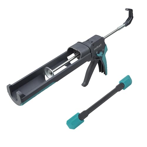 Wolfcraft Projekt-Set zur Fugenaufbringung von Silikon und Acryl, Kartuschenpresse MG 400 mit Glättern PRO FINE für enge Arbeitsbereiche