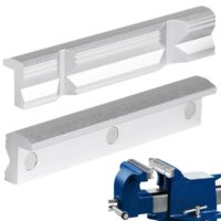 Hochwertige Schraubstock Schutzbacken aus Aluminiumlegierung, Prisma-Spann-Backen für sichere Halterung und magnetische Schraubstockbacken für 6 Zoll (150 mm) Schraubstöcke.