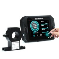 Batteriemonitor mit Alarmfunktion und Touchdisplay von ECO-WORTHY für die Überwachung von 12V, 24V, 36V oder 48V Batterien in Wohnmobilen und Solaranlagen