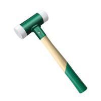 C&T Schutzhammer mit weichem Schlägel und robustem Holzgriff für Wartung und Montage, rückschlagfreier Nylonkopf mit 40mm Durchmesser
