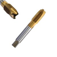 Corintian HSS TiN Gewindenschneider Form D, Ø M2 - M20, Gerade Nut, Universal Gewindebohrer