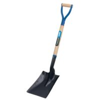 Draper Stahlschaufel, quadratisch, mit Hartholzschaft. Hochwertiges Werkzeug für Garten- und Haushaltsarbeiten. Robuste Konstruktion aus Stahl und harte Holzschaufel.