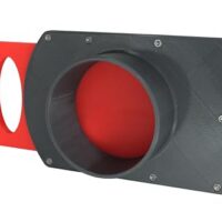 DRUCKKRAFT 100 mm Sperrschieber für Werkstatt, Späneabsaugung, Entstauben und Luftregulierung