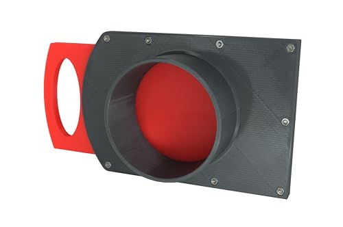DRUCKKRAFT 100 mm Sperrschieber für Werkstatt, Späneabsaugung, Entstauben und Luftregulierung