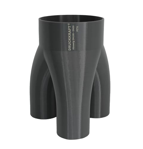 Ergonomischer 3-Weg-Abzweiger für Vakuum- und Saugrohrsysteme, ideal für zentrale Staubsaugern, Industrieabsauganlagen, Zyklonabscheider, Filteranlagen und Laboratorien. Hochwertiges Material (PETG) widerstandsfähig bis 70°C.