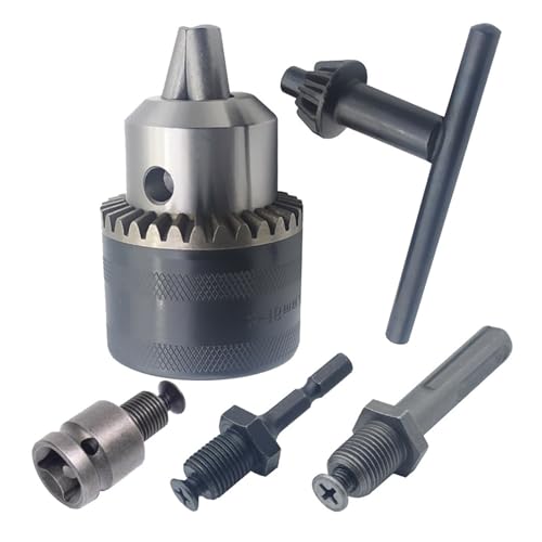 ERNZI Bohrfutter-Konverter, präzise 3–16 mm Konverter mit Schnellwechsel-Adapter für 1/2-Zoll-20UNF-Gewinde, ideal für Heimwerker und Handwerker