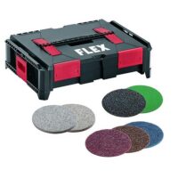 Flex I-Box SE 14-2 125 Zubehör Set - umfassendes Werkzeugset für Heimwerker und Handwerker mit 125 verschiedenen Teilen, darunter Schrauben, Mutter-Kind-Sets, Dübel usw.