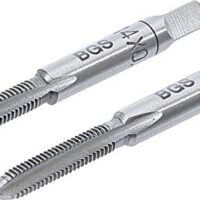 Gewindebohrer BGS 1900-M4X0.7-B, hochwertiger Vor- und Fertigschneider für M4 x 0,7 Gewinde, Set mit zwei Teilen, ideal für Heimwerker und Profis