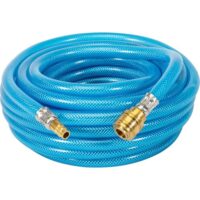Druckluft-Schlauch von Güde, 13 mm/10 m PVC Schlauch mit Gewebeeinlage und Schnellkupplung