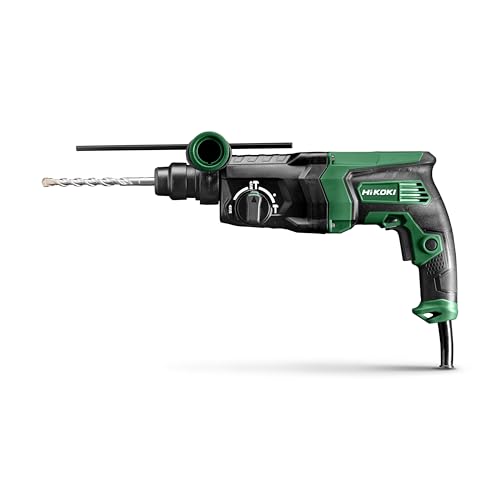 Hikoki Bohr- und Meißelhammer SDS-Plus mit 830 Watt Leistung, 2,9 J Schlagenergie und 26 mm Bohrdurchmesser
