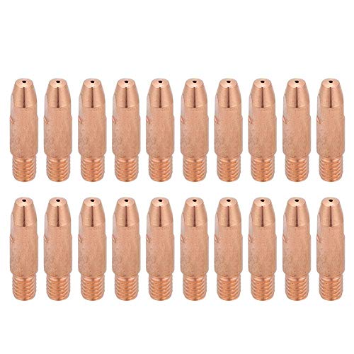Kupfer Kontaktspitzen für Schweißdüsen, 1mm, M6, 24KD MIG/MAG Schweißbrenner, 20 Stück
