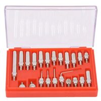 Kuuleyn Messuhrspitzen-Spitze, 22 Stück. Spitze Spitze Messuhr-Anzeige Ersatz-Messspitzen-Set mit Etui. Kompletter Satz an hochwertigen Messuhrspitzen für precise Messungen. Praktisches Zubehör für verschiedene Messaufgaben.