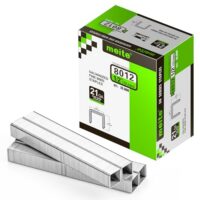 Meite Typ 80 Tackerklammern für Drucklufttacker, 12 mm Länge, verzinkte Heftklammern für Teppiche, Sofastoffe, Leder/Textilien, Autositze und Tischlerarbeiten (10.000 Stück)