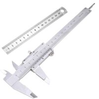 Nabance Messschieber 150MM mit Feststellschraube, hochpräzises Messwerkzeug für Außen- und Innendurchmesser, Tiefen und Stufen messen.