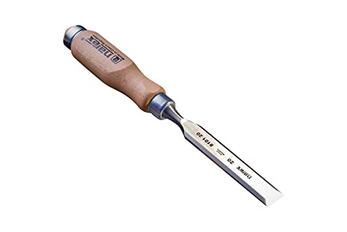 Narex Stechbeitel mit flacher Klinge aus Cr-Mn-Stahl und ergonomischem Buchehaft für Herstellung von Flächen